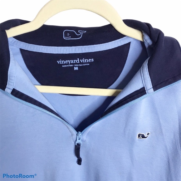 Vineyard Vines blue quarter zip pullover men’s - Picture 8 of 8
